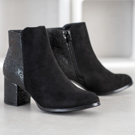 J. Star Bottes noires à motif le noir 1