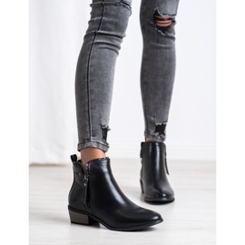 J. Star Bottes avec fermeture éclair décorative le noir 1