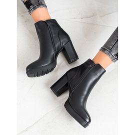 Super Mode Bottes chaudes à talons hauts le noir 3