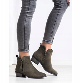 J. Star Bottes avec fermeture éclair décorative vert 2