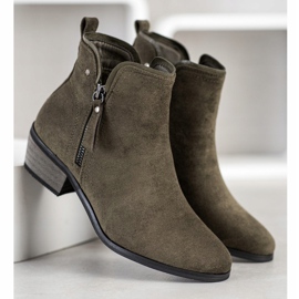 J. Star Bottes avec fermeture éclair décorative vert 4