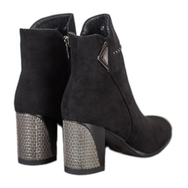Goodin Bottines en daim élégantes le noir 2