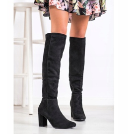 Goodin Bottines en daim noir 1