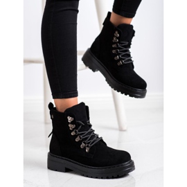 Bestelle Trappeurs sur la plate-forme le noir 1