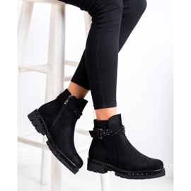 Bella Star Bottines noires avec ornements le noir 1