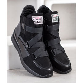 Gogo Chaussures de sport à la mode le noir 1