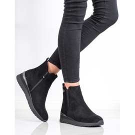 Gogo Bottes compensées chaudes le noir 3