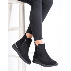 Gogo Bottes compensées chaudes le noir 2