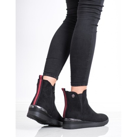 Gogo Bottes compensées chaudes le noir 4