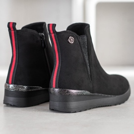 Gogo Bottes compensées chaudes le noir 5