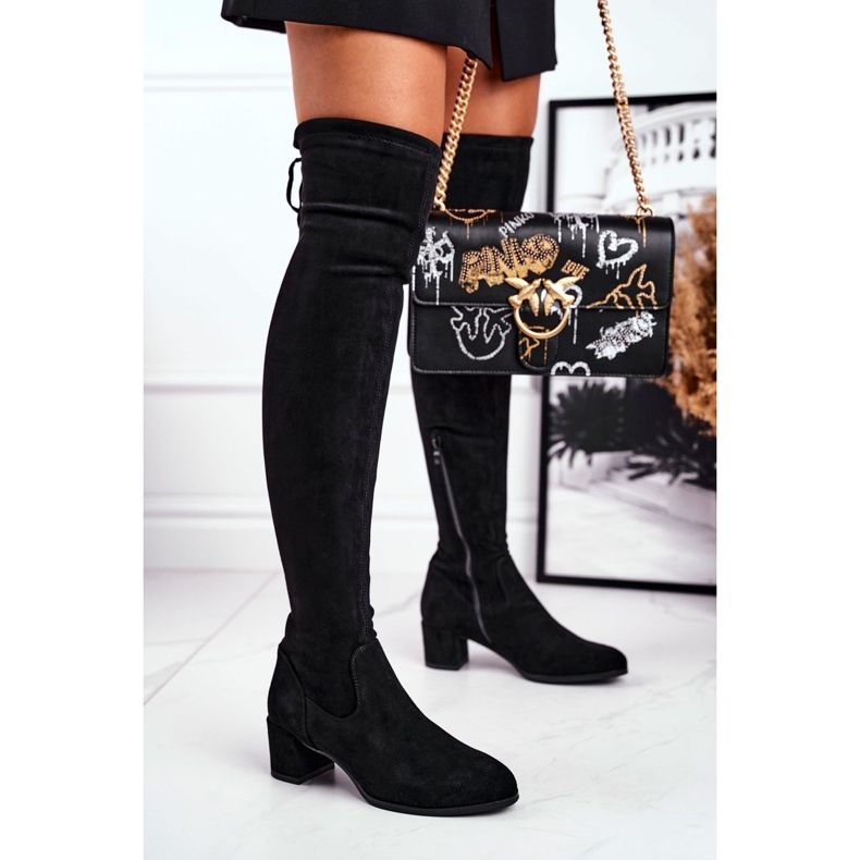Bottines femme Sergio Leone lycra noir KZ281 1