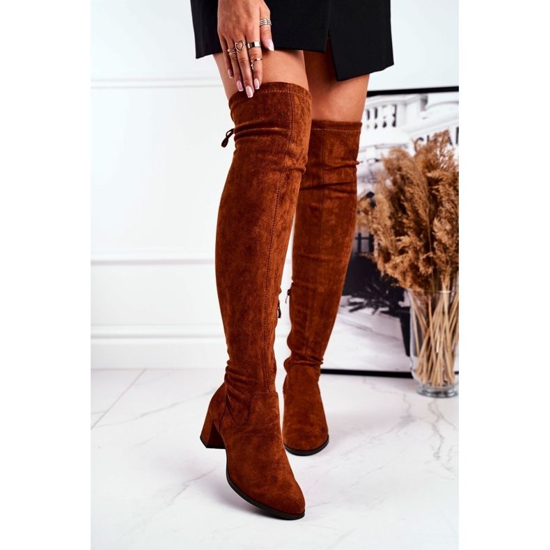 Boots femme Sergio Leone lycra camel KZ281 brun multicolore 1