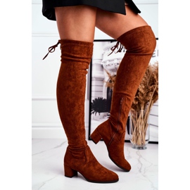 Boots femme Sergio Leone lycra camel KZ281 brun multicolore 2