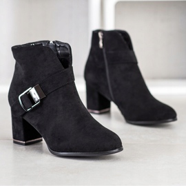 Wilady Bottes élégantes avec une boucle le noir 3