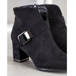 Wilady Bottes élégantes avec une boucle le noir 4