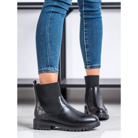 Super Me Bottes à enfiler noires le noir 1