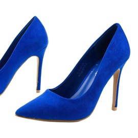 Escarpins classiques bleus en daim Hyirnar 1