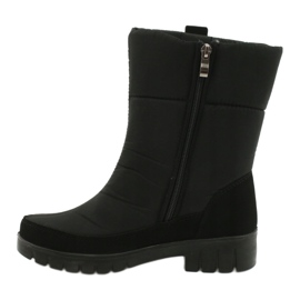 Bottes de neige en fourrure légère Progress 20-09 noir 1