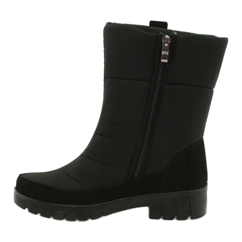 Bottes de neige en fourrure légère Progress 20-09 noir le noir 1