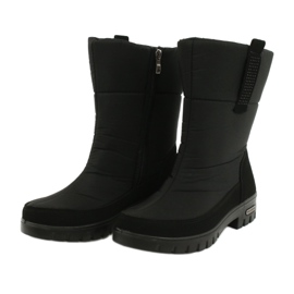 Bottes de neige en fourrure légère Progress 20-09 noir 2