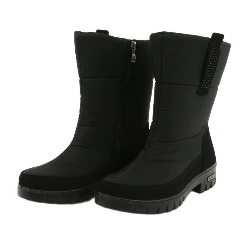 Bottes de neige en fourrure légère Progress 20-09 noir le noir 2
