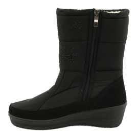 Bottes de neige en fourrure légère Progress 20-01 noir 1