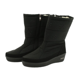 Bottes de neige en fourrure légère Progress 20-01 noir le noir 2
