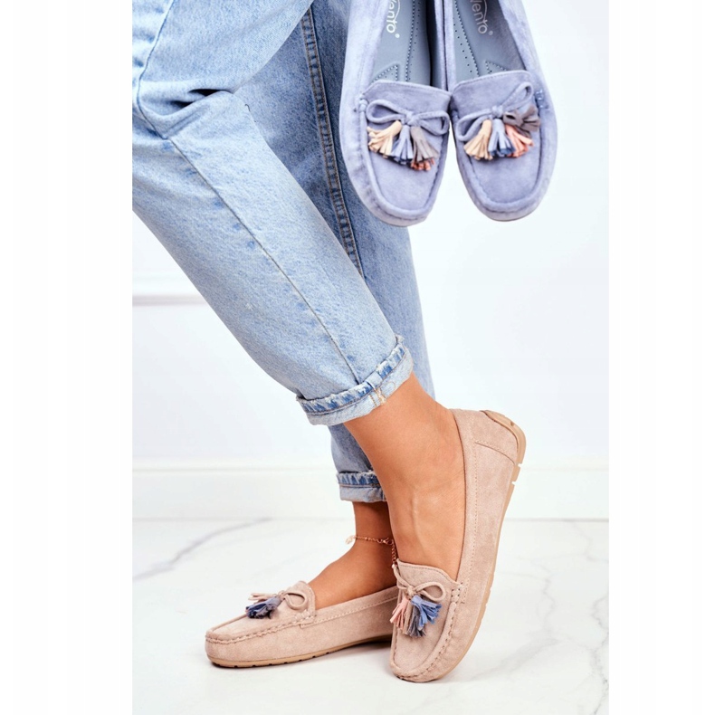 Evento Mocassins Femme Daim 20PB35-2003 Beige Donna Mia 1