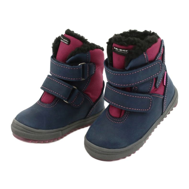 Bottes bottes avec membrane TE-POR Mazurek 1351 M bleu marine rose 2