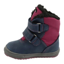 Bottes bottes avec membrane TE-POR Mazurek 1351 M bleu marine rose 1