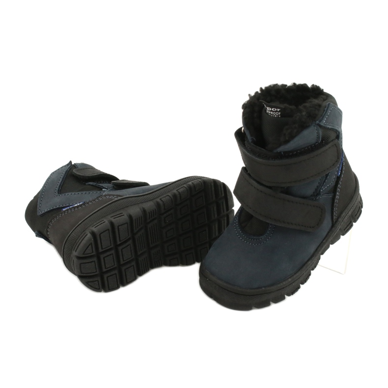 Boots boots à membrane Mazurek 1351 bleu marine le noir 3