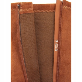 Cuissardes épaisses camel NS135P Semelle camel brun 2
