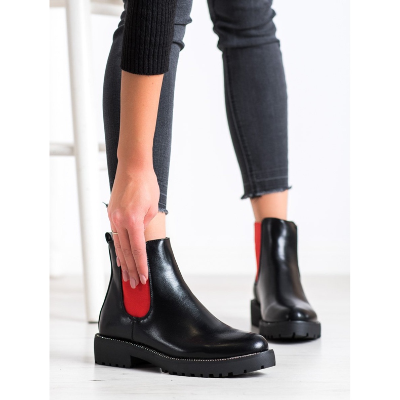 Bello Star Bottines Chelsea confortables noir 2