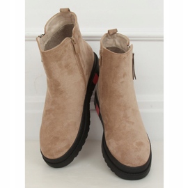 Chaussures plates sur une semelle beige NS150P Beige 2