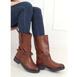 Bottes militaires marron RB98P Camel brun 3