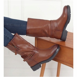 Bottes militaires marron RB98P Camel brun 2