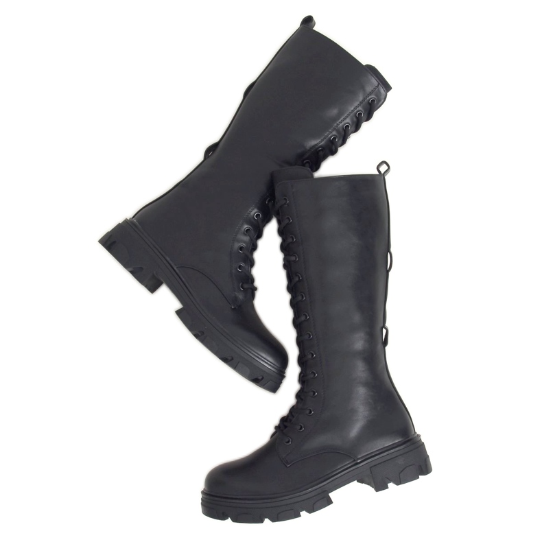 Bottes noires avec pochettes RQ345 Noir 1