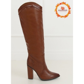 Boots avec un accent cowboy marron RB81P Camel brun 1
