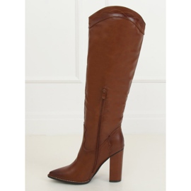 Boots avec un accent cowboy marron RB81P Camel brun 2