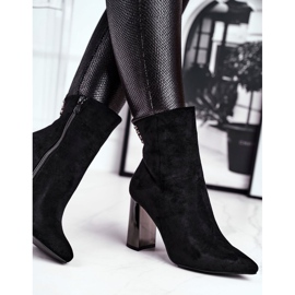Bottes à talons pour femmes noires Trens le noir 1