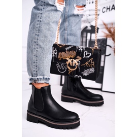 Bottines noires pour femme Bottines Jodhpur, Stiletto noir le noir 2 Bottines noires pour femme Bottines Jodhpur, Stiletto noir le noir 2