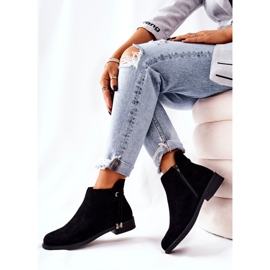 Bottes en daim noires pour femmes Numbero le noir 2
