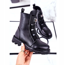 Apawwa Bottes chaudes ballon noir pour enfants le noir 3