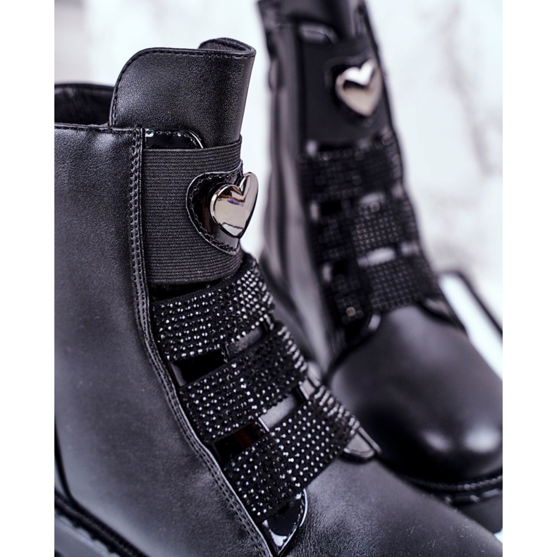 Apawwa Bottes chaudes ballon noir pour enfants le noir 2