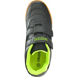 Kappa Kickoff T chaussures pour enfants noir et jaune 260509T 1140 1