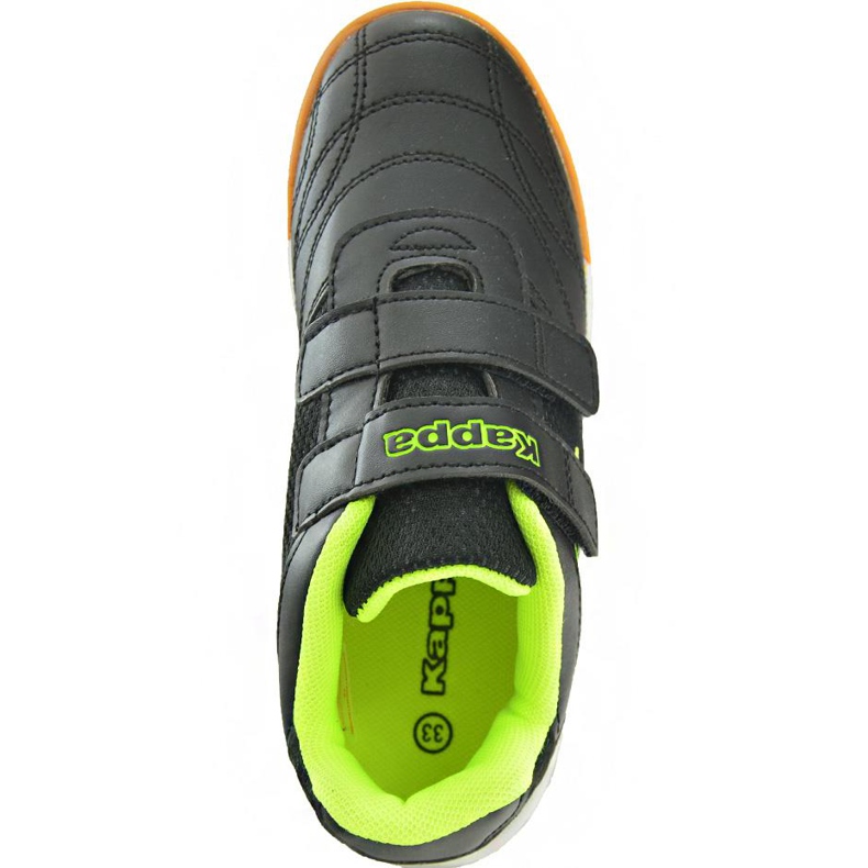 Kappa Kickoff T chaussures pour enfants noir et jaune 260509T 1140 1