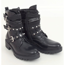 Bottines noires à crampons noir NC1029 Noir le noir 1