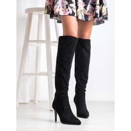 Goodin Bottes à talons hauts le noir 1