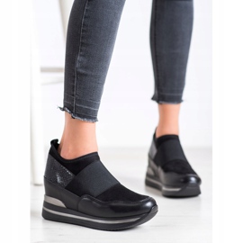 Gogo Baskets à enfiler le noir 1