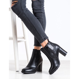 Lovery Bottes décontractées à talons hauts le noir 1